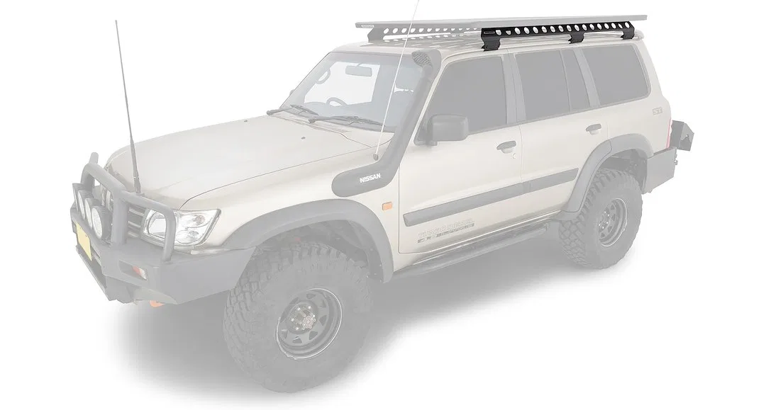 RGMB2 – RHINO RACK Roof Rack Side Rail, Fits Rhino Rack's Pioneer Platform Stainless Steel Black
